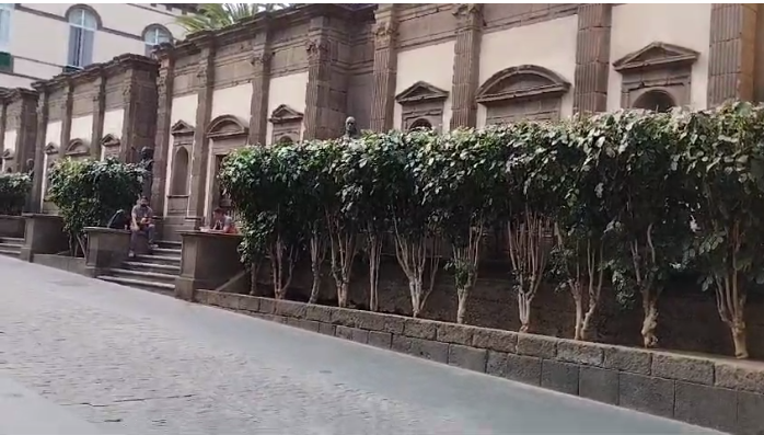 CORO DE LUJÁN PÉREZ REINSTALADO POR FÁBREGAS GIL EN EL EXTERIOR DE LA CATEDRAL, CALLE OBISPO CODINA