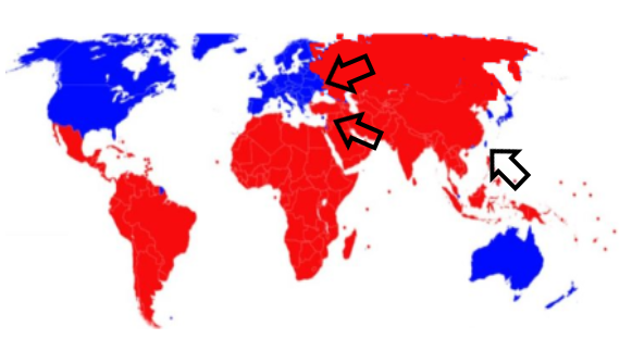 NORTE - SUR GLOBAL TRES FRENTES