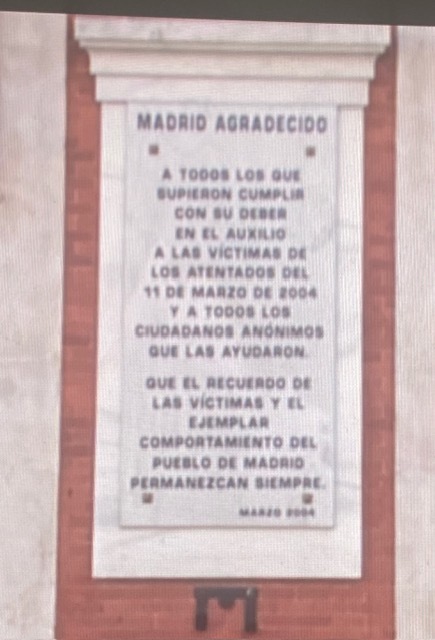 Madrid Agradecido a los que ayudaron