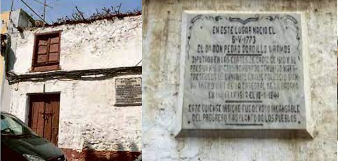 CASA NATAL DE GORDILLO Y PLACA CONMEMORATIVA, EN LAMENTABLE ESTADO