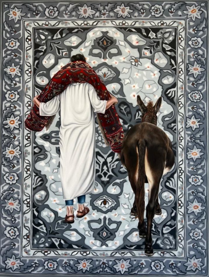 Fatima Abu Roomi (Palestina), Dos burros, 2023.