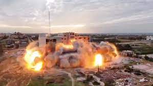 PALESTINA BOMBARDEO UNIVERSIDAD ISLÁMICA GAZA