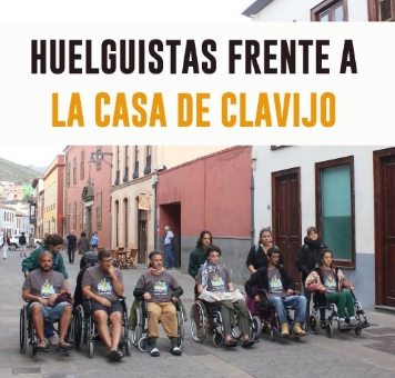 CANARIAS SE AGOTA HUELGUISTAS EN LA CASA DE CLAVIJO