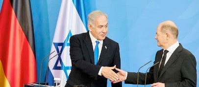 Netanyahu + Scholz