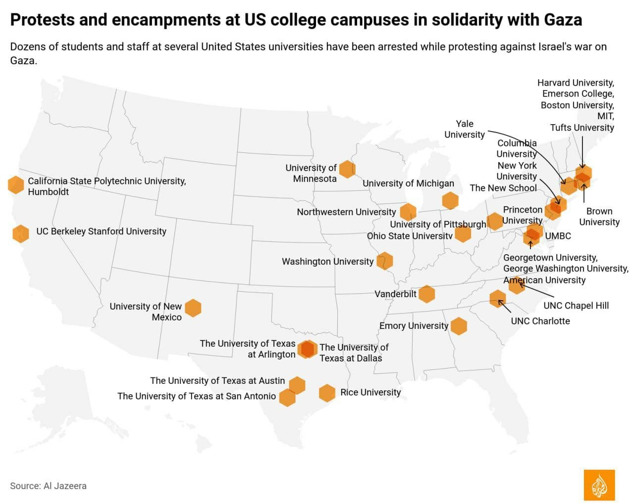 USA UNIVERSIDADES GAZA