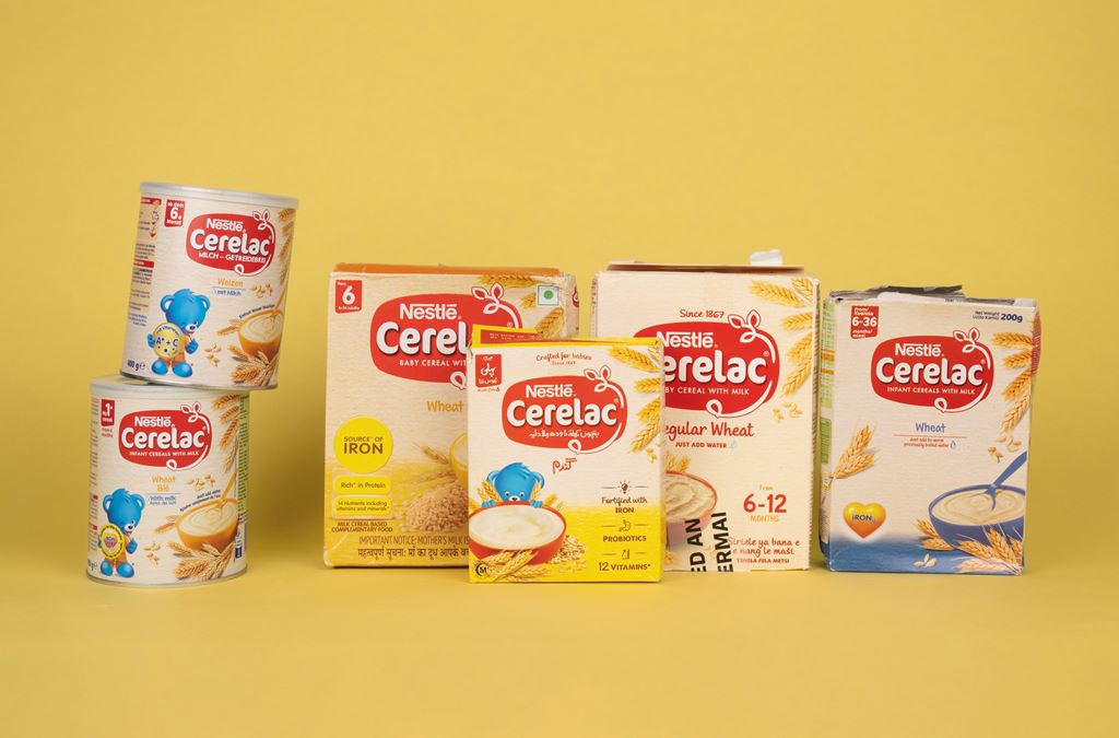 Los cereales para bebés Cerelac con trigo se venden sin azúcar añadido en Alemania y Reino Unido. En los países en desarrollo, el mismo producto contiene altas cantidades de azúcar Foto_ Anne-Laure Lechat