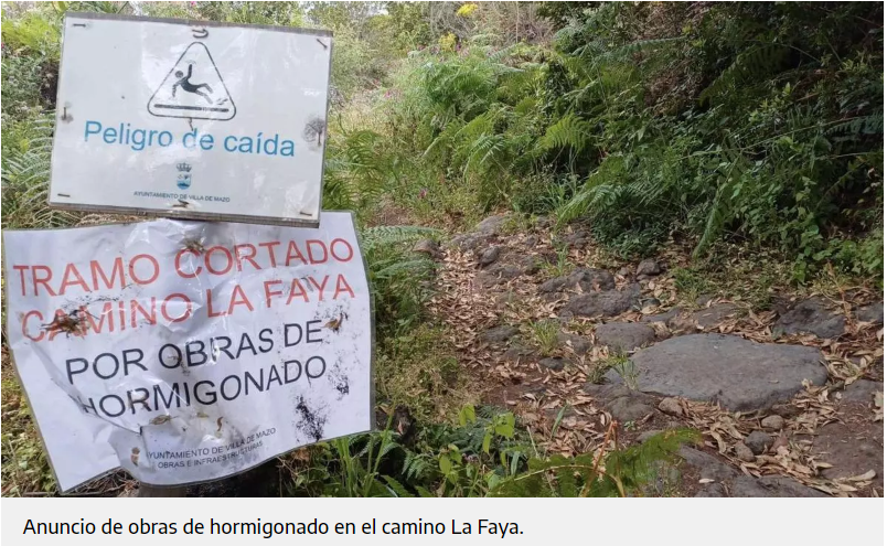 LA PALMA CAMINO LA FAYA