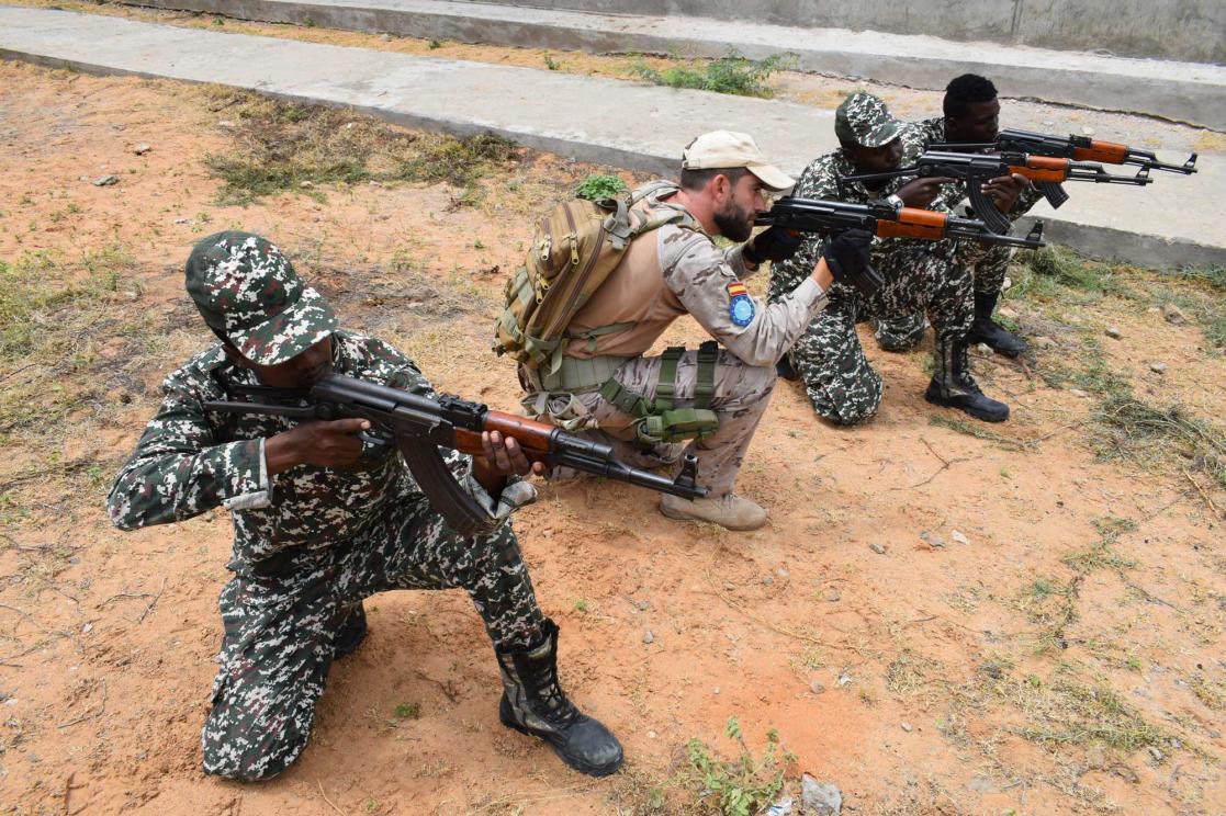 Formación militar de la misión de la Unión Europea en Somalia Foto UE