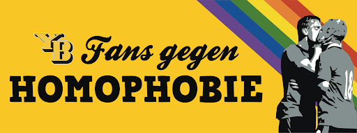 Afiche de los hinchas de Young Boys a favor de la diversidad