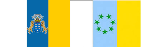 BANDERA DE LOS PERROS Y BANDERA DEL PUEBLO CANARIO