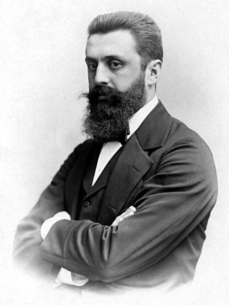 THEODOR HERLZ CREÓ EN 1896 LA ORGANIZACIÓN SIONISTA PARA PROMOVER EL RETORNO DE LA DIÁSPORA JUDÍA HACIA PALESTINA, BAJO DOMINIO DEL IMPERIO OTOMANO, "NUESTRA SIEMPRE MEMORABLE CASA HISTÓRICA"