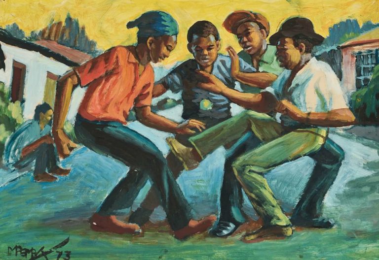 George Pemba (Sudáfrica), Township Games [Juegos de la barriada], 1973.