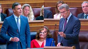 SÁNCHEZ Y FEIJÓO ACTUANDO