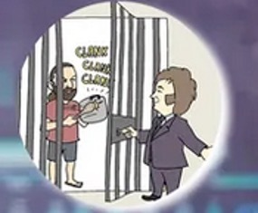CARICATURA DE MILEI MOSTRA EN TELEVISIÓN