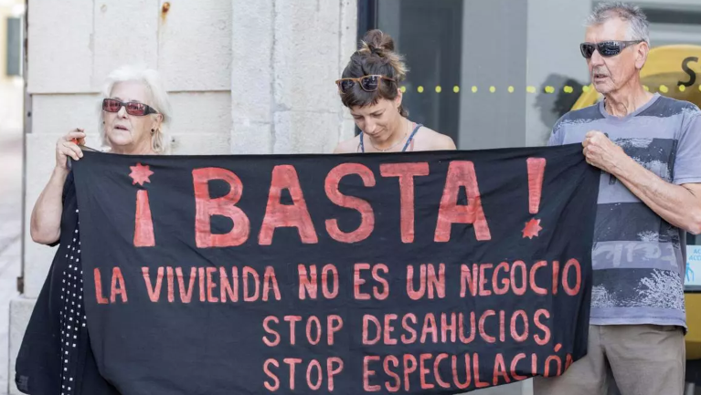 PROTESTA CONTRA DESAHUCIOS EFE/ David Arquimbau Sintes