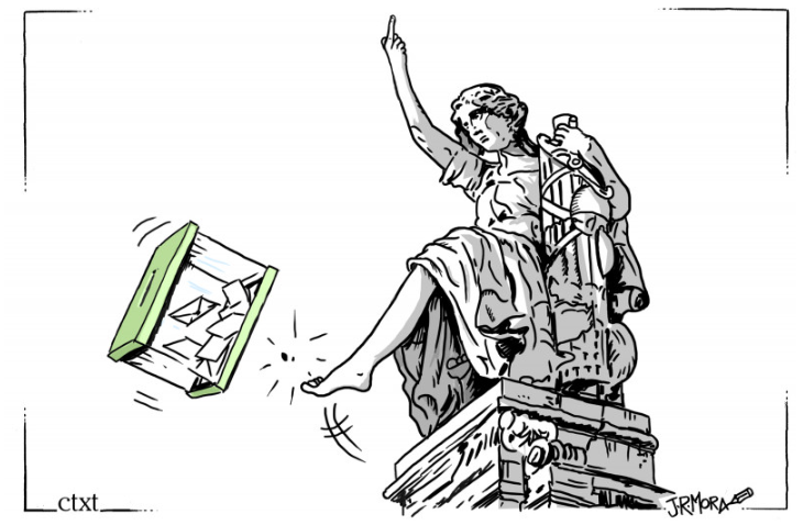 LA JUSTICIA SEDENTE J,R, MORA CTXT CREATIVE COMMONS