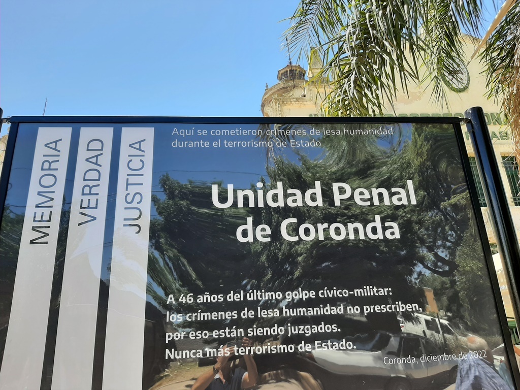 Señalización de la Cárcel de Coronda _diciembre 2022_Foto Sergio Ferrari