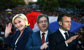 LE PEN MÉLENCHON MACRON