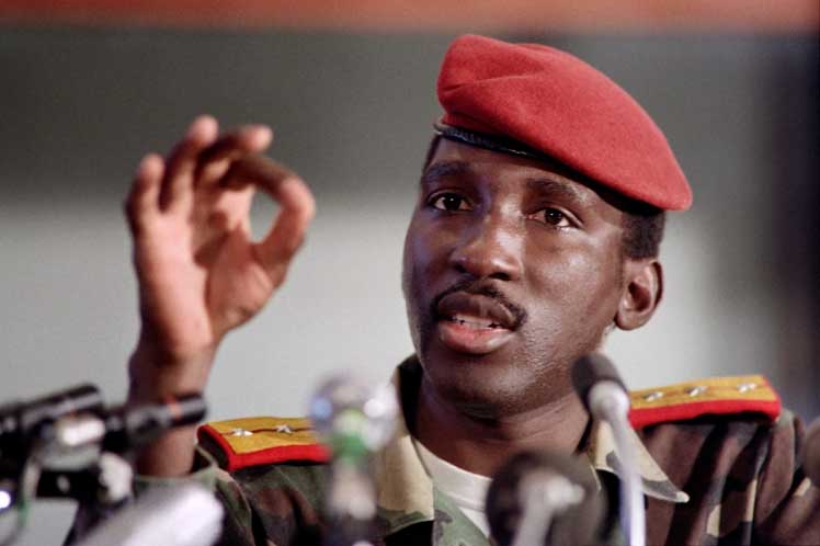 Thomas Sankara en una rueda de prensa concedida en 1986. Foto Dominique Faget  AFP