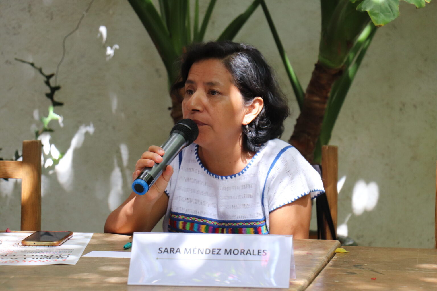 Sara Mendez de la coordinación de CODIGO DH