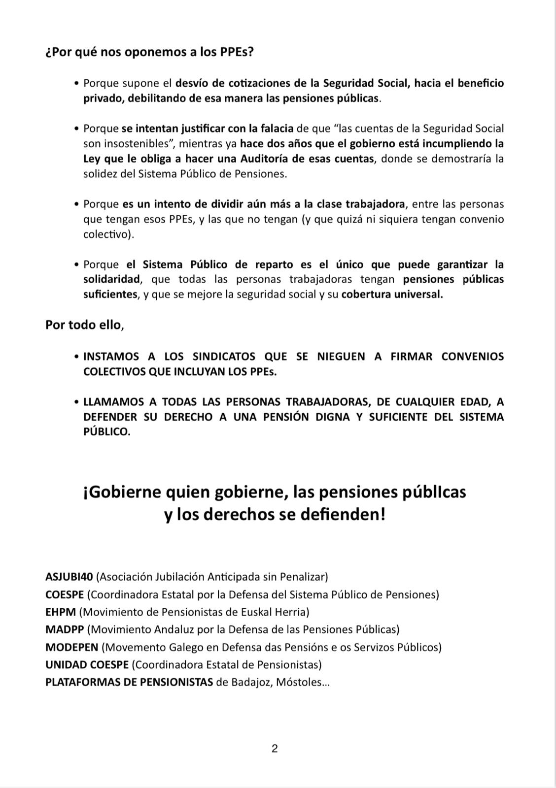 alto privatización pensiones