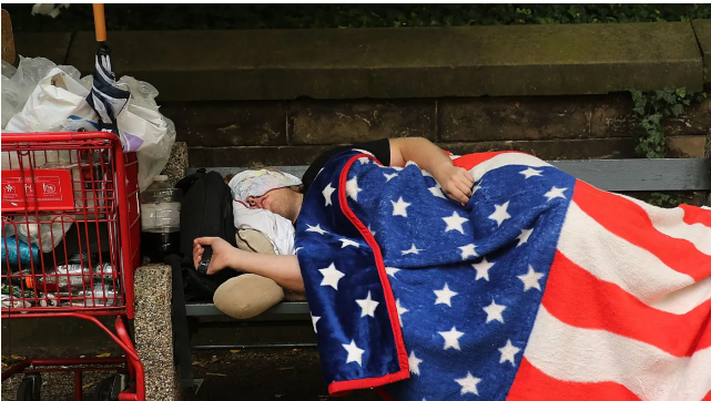 HOMELESS USA THE HILL GETTY