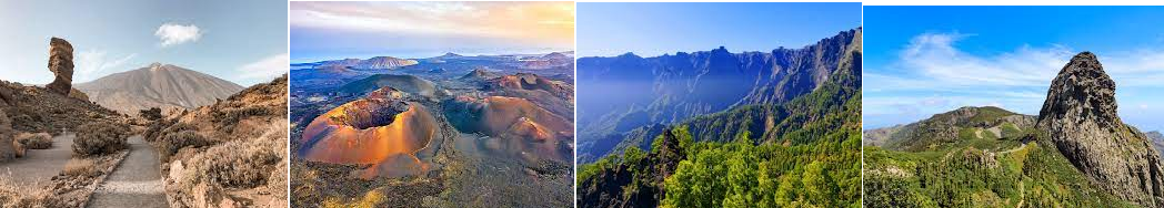 TEIDE, TIMANFAYA, TABURIENTE, GARAJONAY