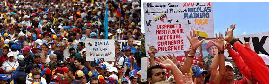 CONTRA Y A FAVOR DE MADURO