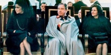 Pinochet en funeral de Franco