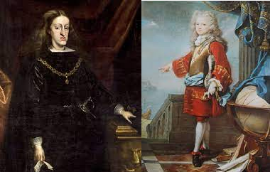 CARLOS II Y SU SUCESOR DESIGNADO, JOSÉ FERNANDO DE BAVIERA