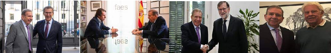 EDMUNDO, CON LO MEJORCITO: FEIJÓO, AZNAR, M. RAJOY, FELIPE "CISNEROS" GONZÁLEZ...