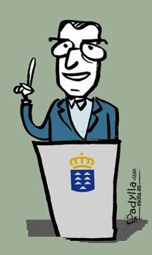 MANUEL DOMÍNGUEZ, VICEPRESIDENTE DEL GOBIERNO DE CANARIAS, POR PADYLLA