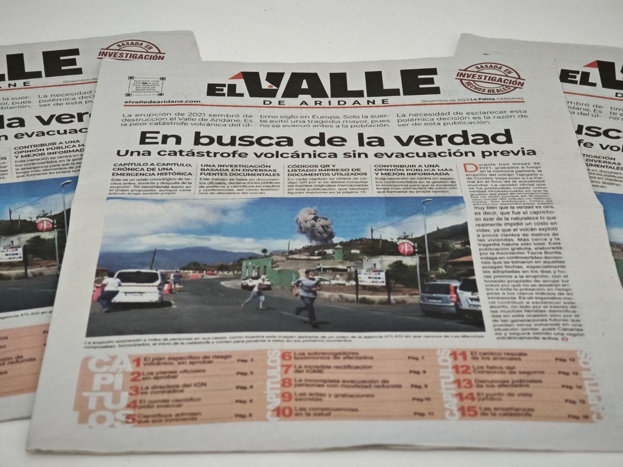 periódico con la investigación de Tierra Bonita