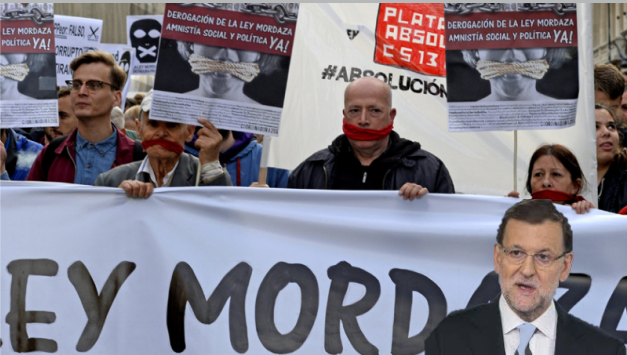 LEY MORDAZA M. RAJOY