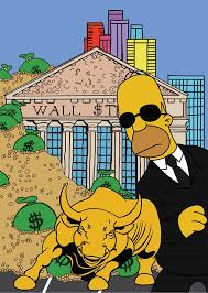 HOMERO SIMPSON WALL STREET