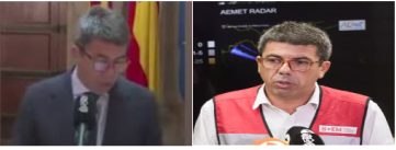 MAZÓN CUANDO DIJO QUE LA DANA SE IBA PARA CUENCA Y MAZÓN CUANDO SE PUSO EL CHALECO