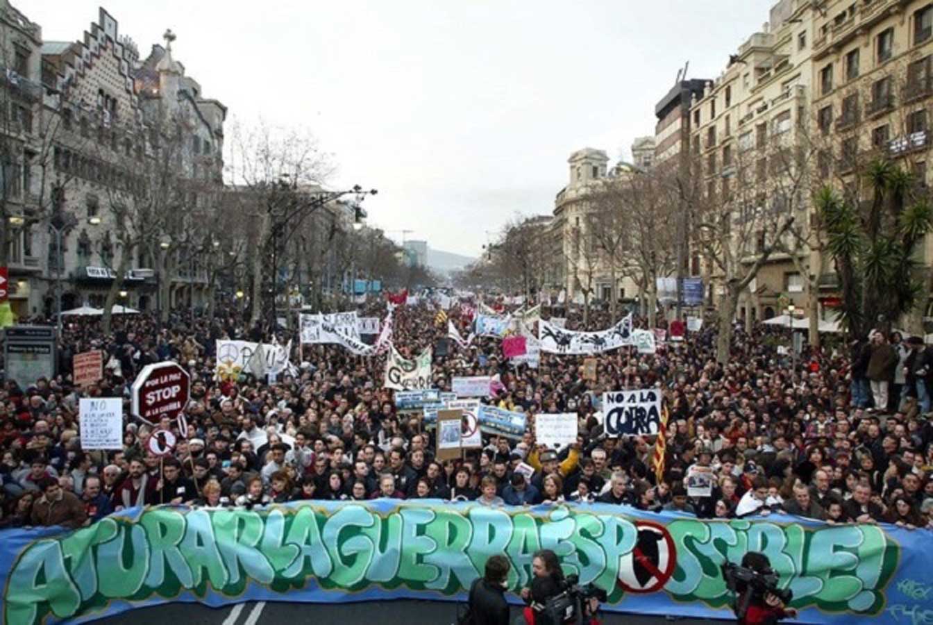 La protesta contra la guerra está presente en cada manifestación social en Europa_ Foto Marx21