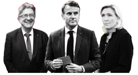 MACRON, LE PEN, MÉLENCHON