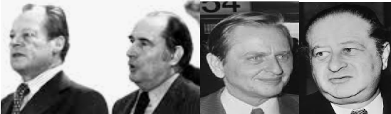 BRANDT MITTERAND PALME KREISKY