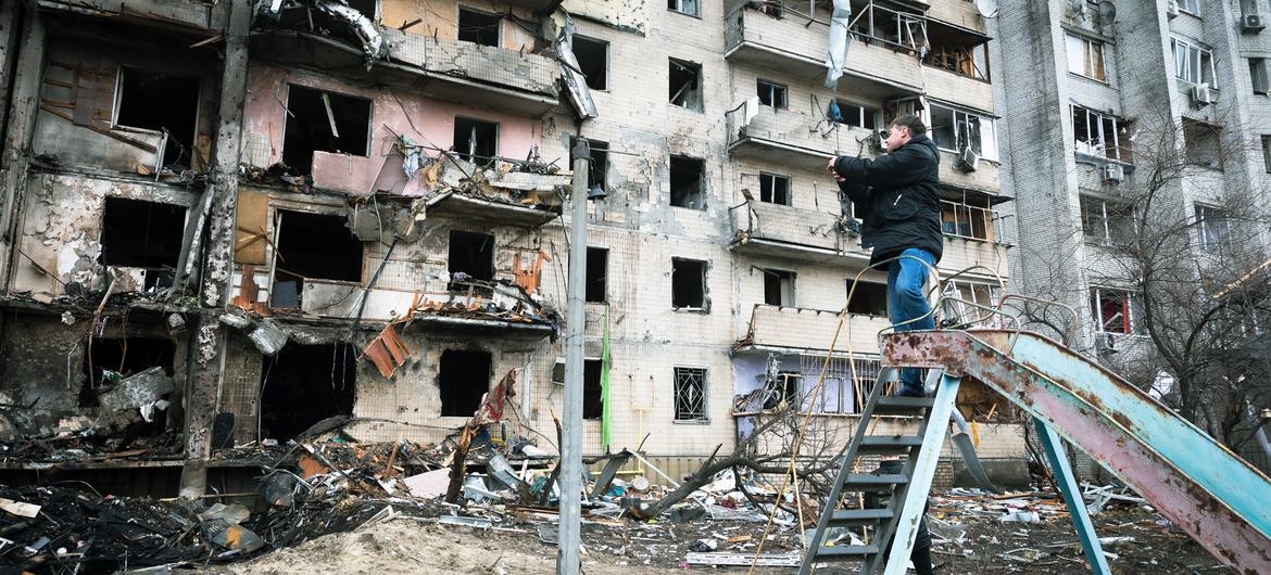 Ucrania es el principal destinatario de voluminosos paquetes de ayuda militar europea_ Foto Naciones Unidas