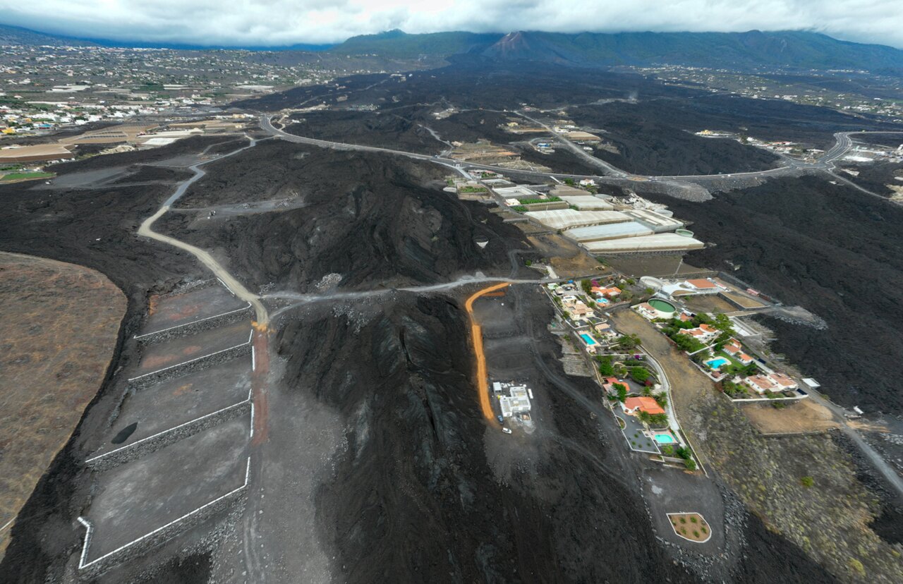 vista de la zona afectada por la erupción  FOTO DE I LOVE THE WORLD