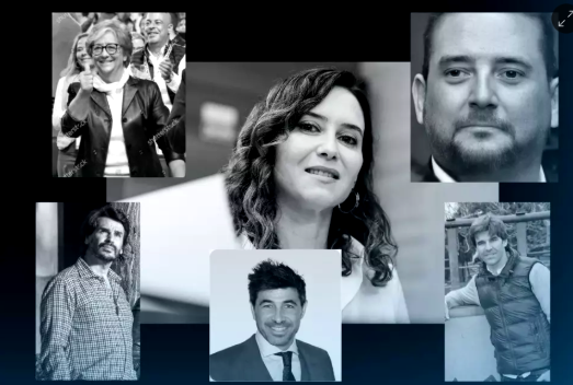 EL CLAN AYUSO . Fotomontaje de PÚBLICO