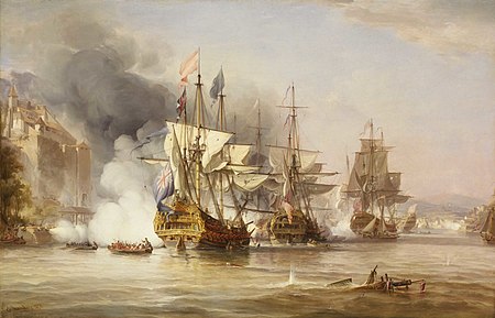 La captura de Portobelo, 21 de noviembre de 1739 por George Chambers Sr.