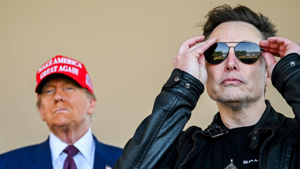 El presidente electo de EEUU, Donald Trump y el empresario Elon Musk.Brandon Bell/Pool via REUTERS/
