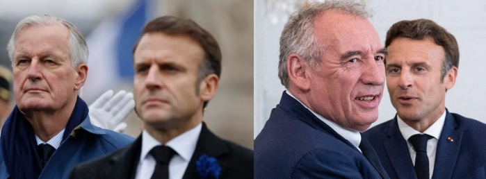 MACRON BARNIER MACRON BAYROU...