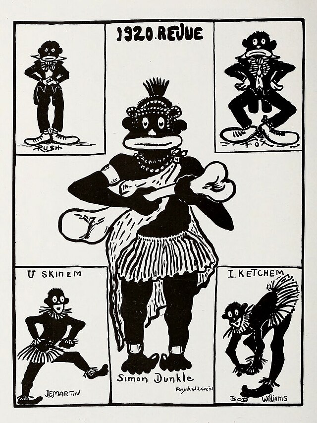 Ilustración de la "Revista 1920" de Ray Keller (clase de 1921), publicada en el anuario de la escuela secundaria de Greenville (Ohio), 1920 WIKIMEDIA COMMONS