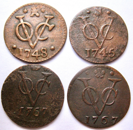 MONEDAS DE LA COMPAÑÍA HOLANDESA DE LAS INDIAS ORIENTALES