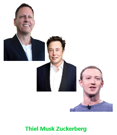 MUSK THIEL ZUCKERBERG