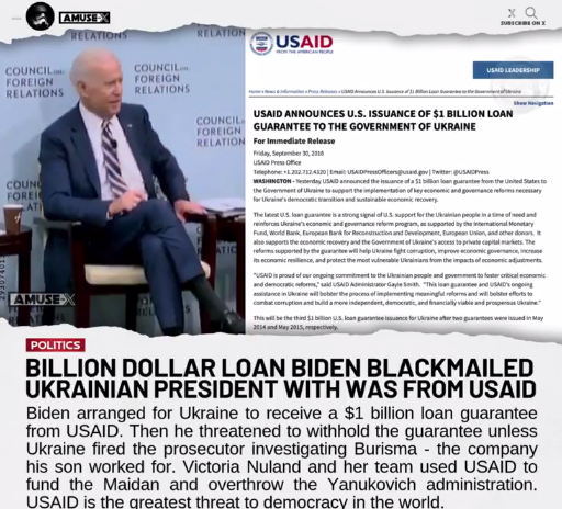 MIL MILLONES DE DÓLARES PRESTADOS POR BIDEN ESTAFADOS POR EL PRESIDENTE DE UCRANIA, ERAN DE USAID