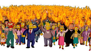 MASAS - LOS SIMPSON La Springfield Angry Mob, la masa enfurecida que aparece en la película de Los Simpson